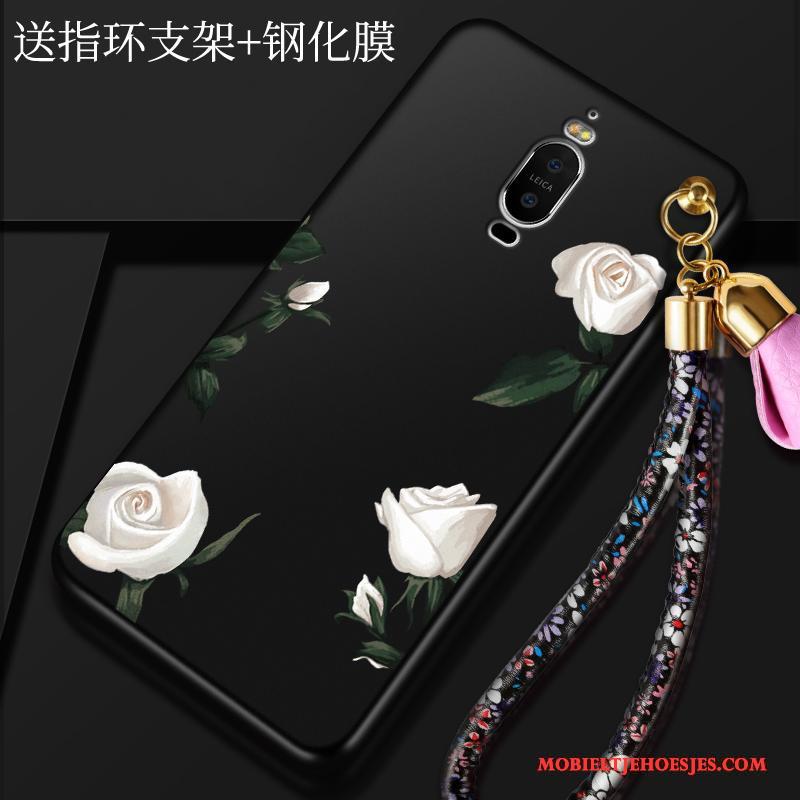 Huawei Mate 9 Pro Scheppend Anti-fall All Inclusive Rood Hoes Siliconen Hoesje Telefoon