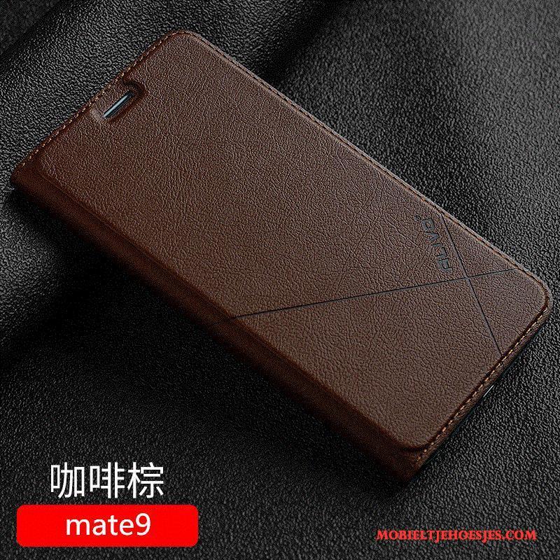 Huawei Mate 9 Rood Clamshell All Inclusive Hoes Hoesje Telefoon Bescherming Anti-fall