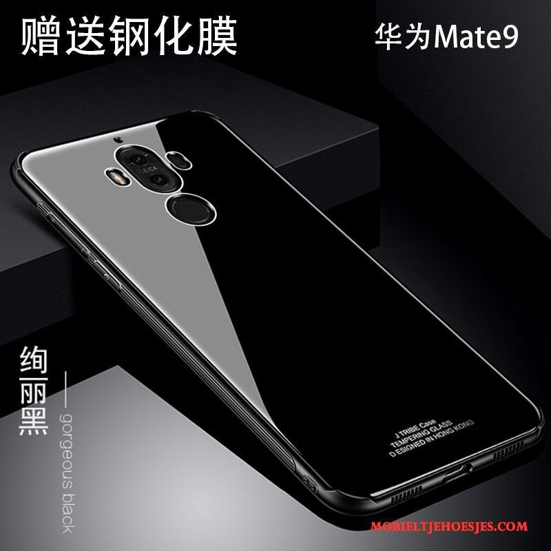 Huawei Mate 9 Scheppend Persoonlijk Metaal Hoes Hoesje Telefoon Anti-fall Zwart