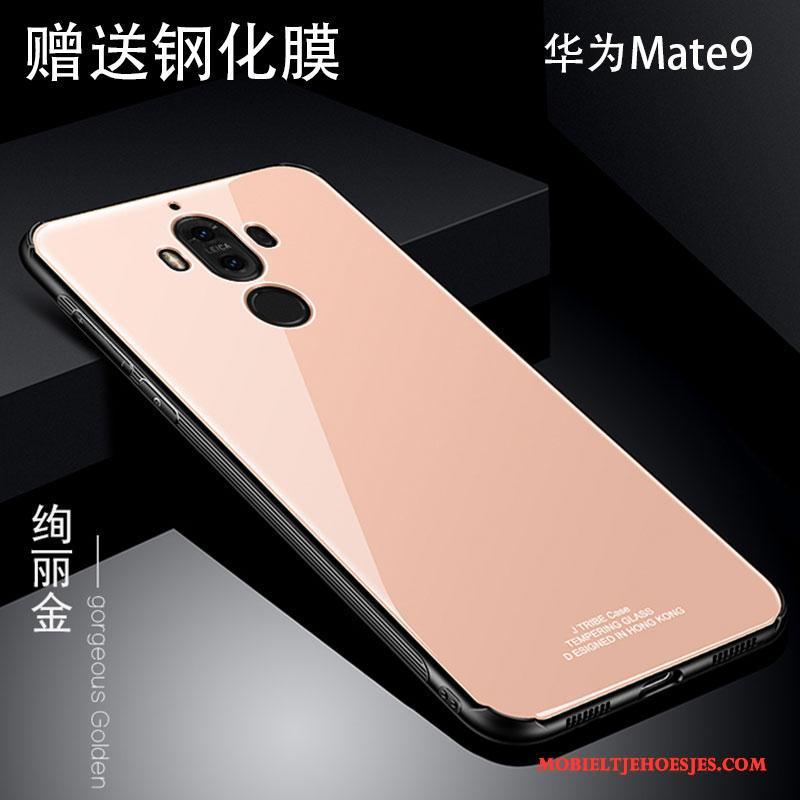 Huawei Mate 9 Scheppend Persoonlijk Metaal Hoes Hoesje Telefoon Anti-fall Zwart
