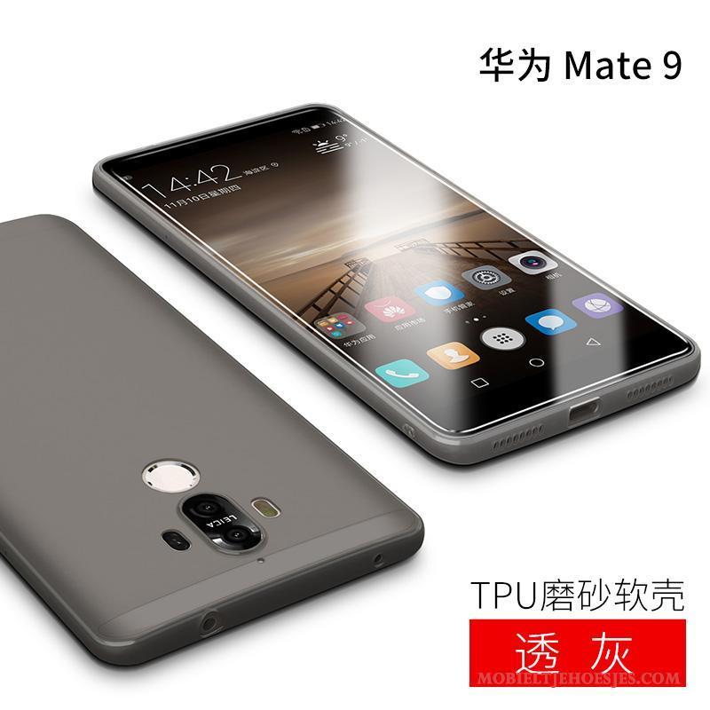 Huawei Mate 9 Schrobben All Inclusive Bescherming Dun Zacht Hoesje Telefoon Zwart