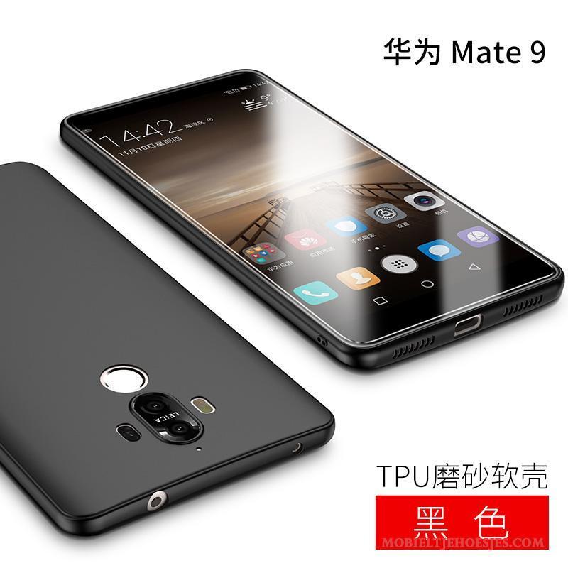 Huawei Mate 9 Schrobben All Inclusive Bescherming Dun Zacht Hoesje Telefoon Zwart
