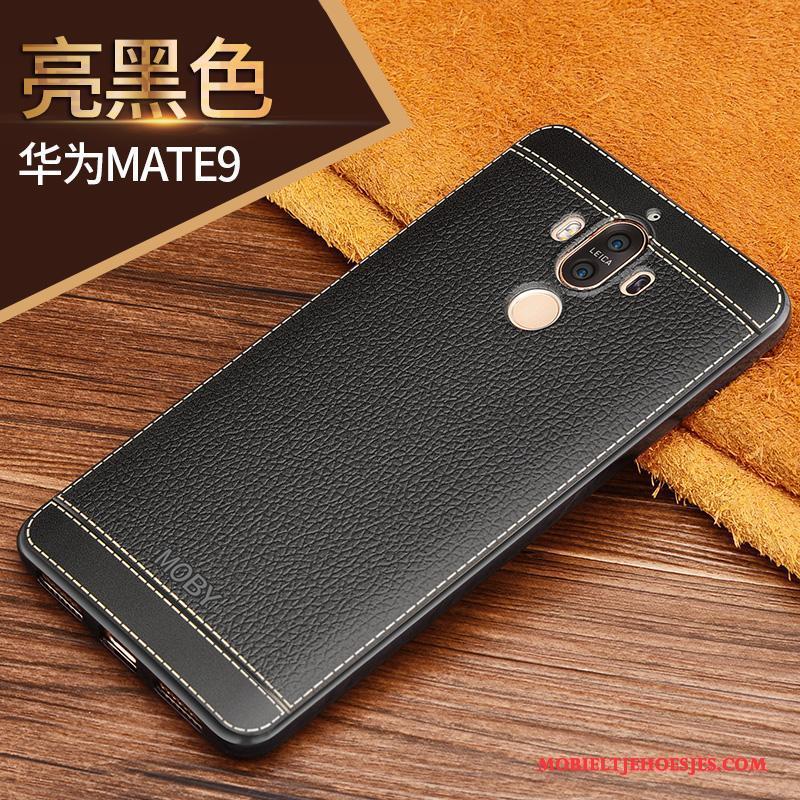 Huawei Mate 9 Siliconen Anti-fall Zacht Hoesje Telefoon Bescherming Roze Dun