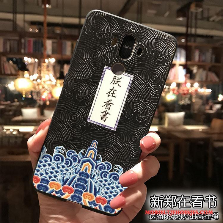 Huawei Mate 9 Siliconen Hoesje Telefoon Roze Hanger Chinese Stijl
