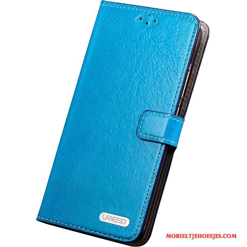 Huawei Mate S Hoes Bescherming Leren Etui Anti-fall Siliconen Hoesje Telefoon Echt Leer