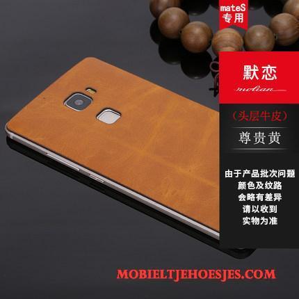 Huawei Mate S Hoes Metaal Hoesje Telefoon Bescherming Dun Purper Omlijsting