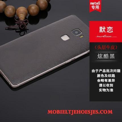 Huawei Mate S Hoes Metaal Hoesje Telefoon Bescherming Dun Purper Omlijsting