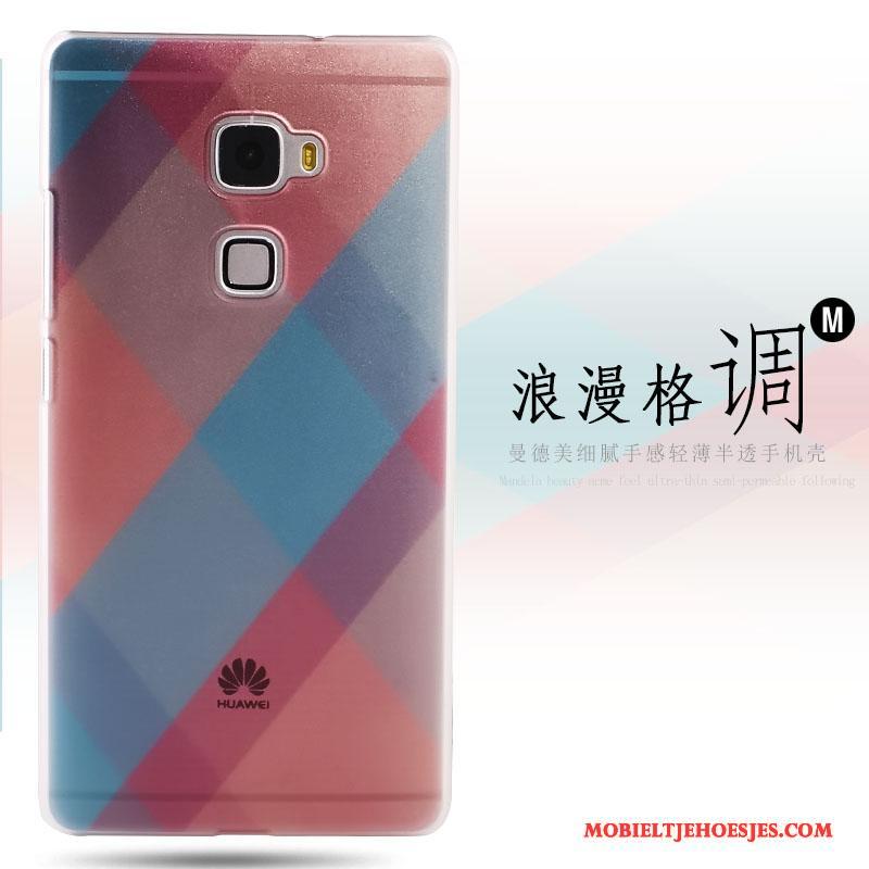 Huawei Mate S Hoes Schrobben Hoesje Telefoon Groen Geschilderd Hard