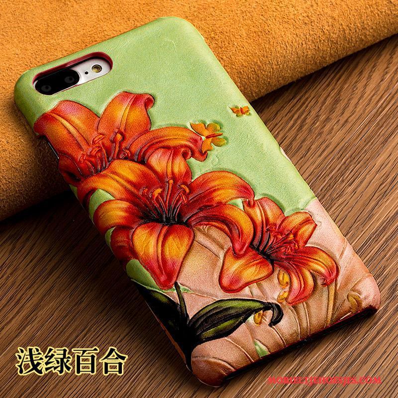 Huawei Mate S Hoesje Bescherming Reliëf Bloemen Purper Hoes Hard Lelie