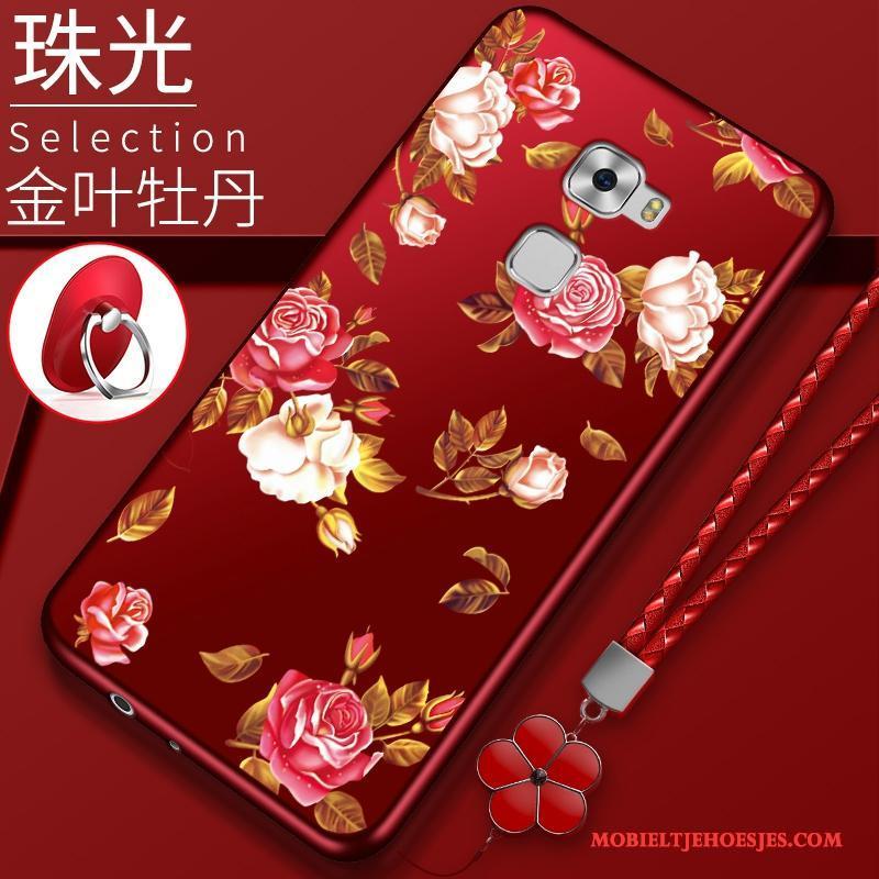 Huawei Mate S Zacht Trend Bescherming Hoes Anti-fall Rood Hoesje