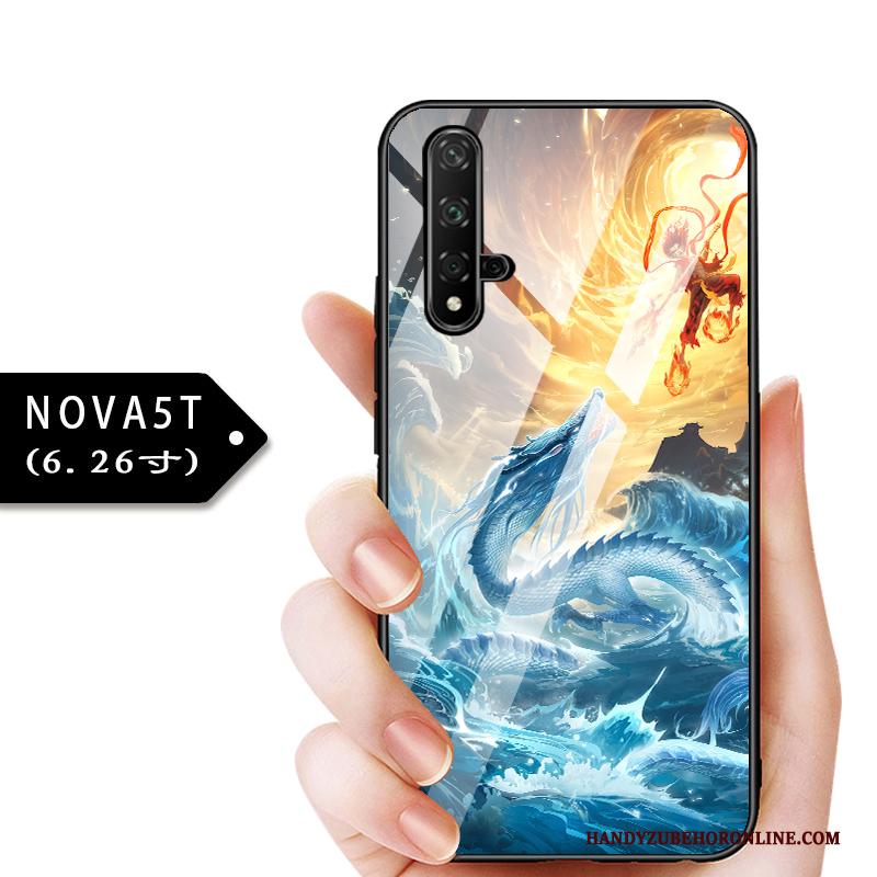 Huawei Nova 5t Bescherming Dun Kind Hoesje Telefoon Glas All Inclusive Anti-fall