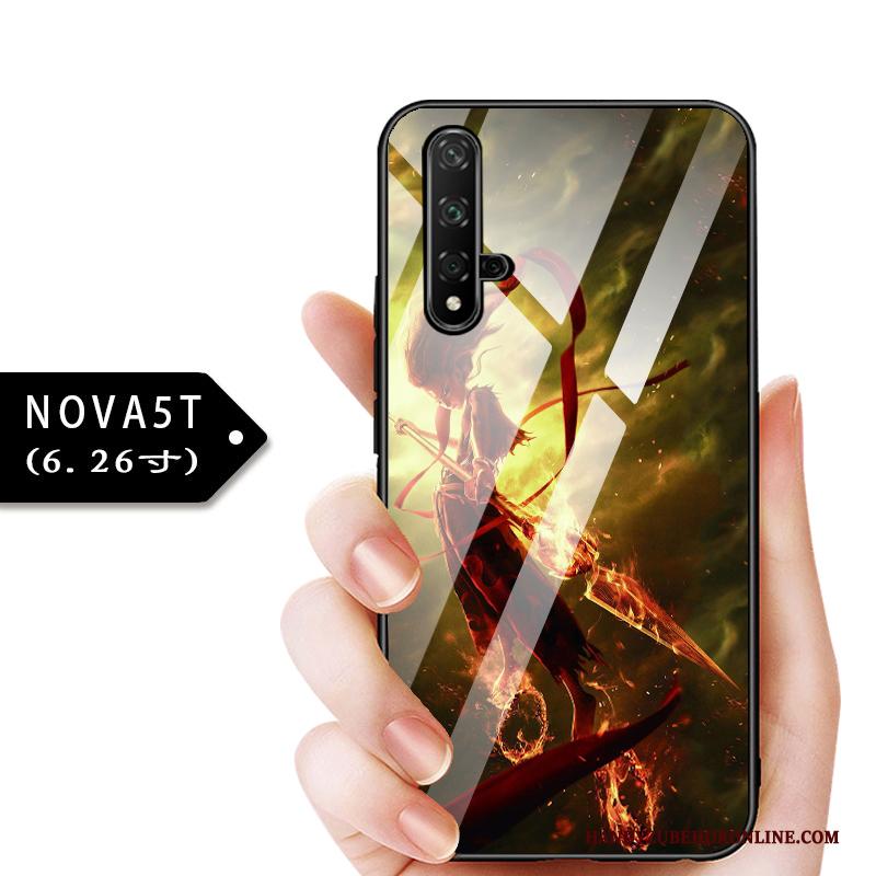 Huawei Nova 5t Bescherming Dun Kind Hoesje Telefoon Glas All Inclusive Anti-fall