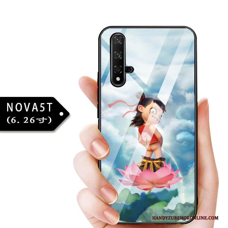 Huawei Nova 5t Bescherming Dun Kind Hoesje Telefoon Glas All Inclusive Anti-fall