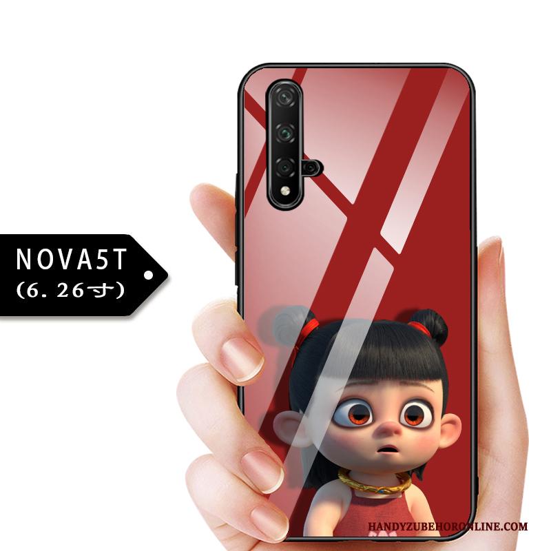 Huawei Nova 5t Bescherming Dun Kind Hoesje Telefoon Glas All Inclusive Anti-fall