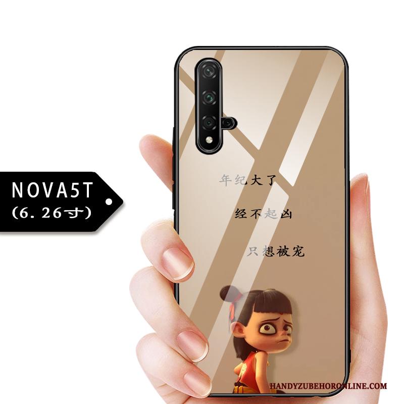 Huawei Nova 5t Bescherming Dun Kind Hoesje Telefoon Glas All Inclusive Anti-fall