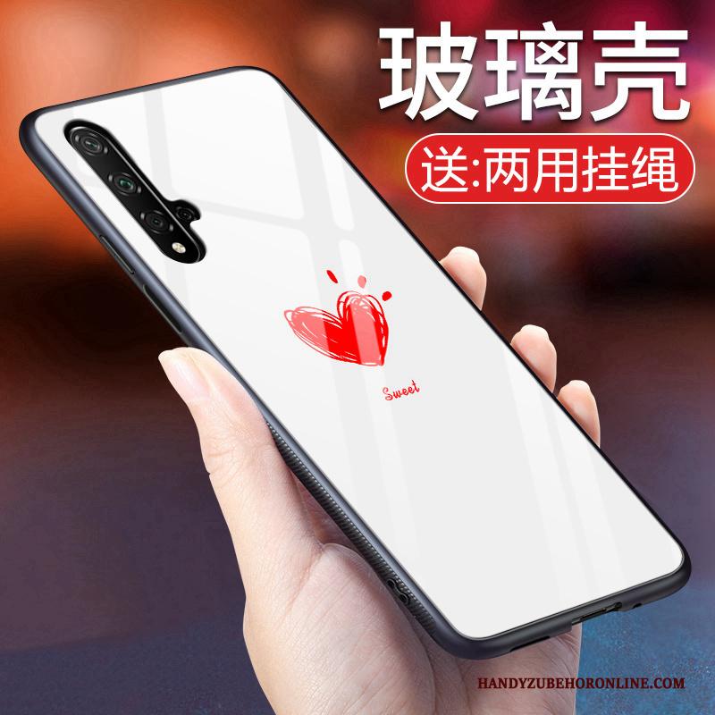 Huawei Nova 5t Hard Zwart Hoes Hoesje Anti-fall Eenvoudige Achterklep