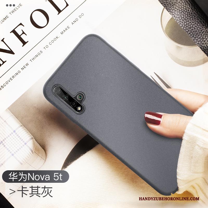 Huawei Nova 5t Hoesje Telefoon Grijs All Inclusive Dun Eenvoudige Bescherming Anti-fall