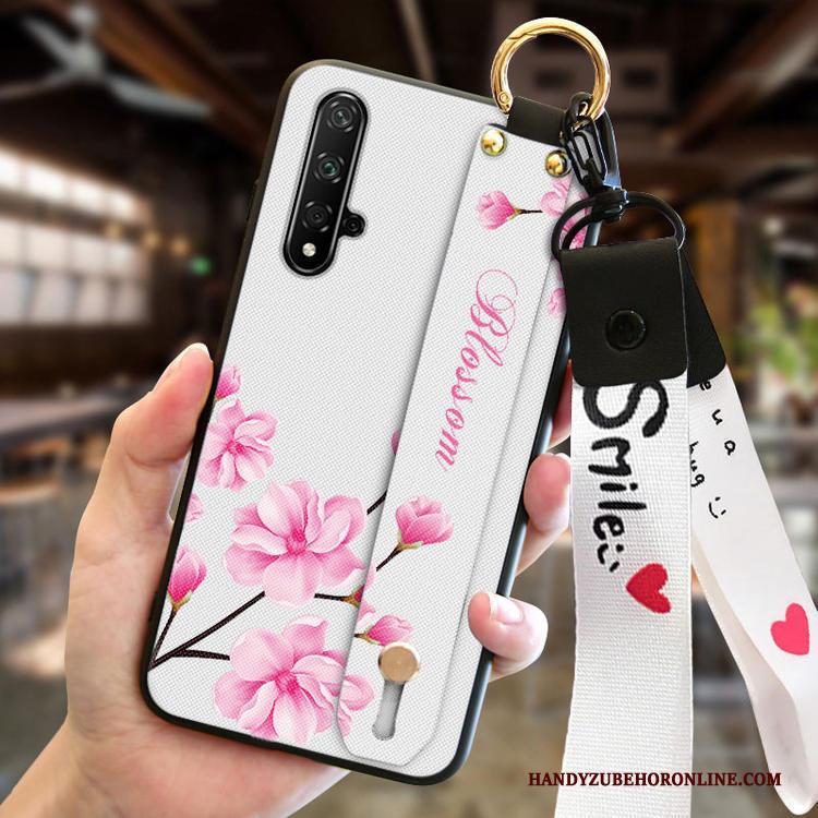 Huawei Nova 5t Mode Hoesje Telefoon Roze Anti-fall Nieuw Siliconen