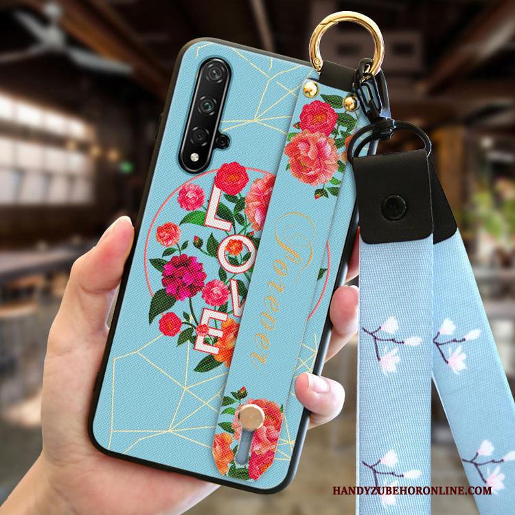 Huawei Nova 5t Mode Hoesje Telefoon Roze Anti-fall Nieuw Siliconen