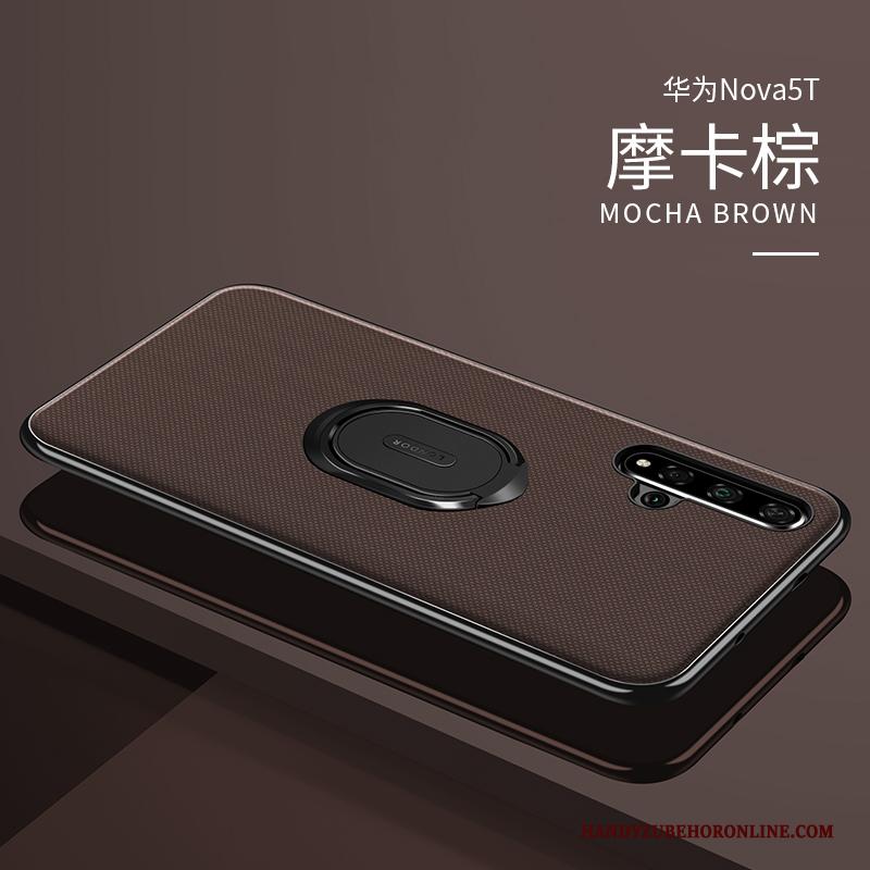 Huawei Nova 5t Scheppend Leren Etui Hoesje Telefoon Bescherming Dun All Inclusive Blauw