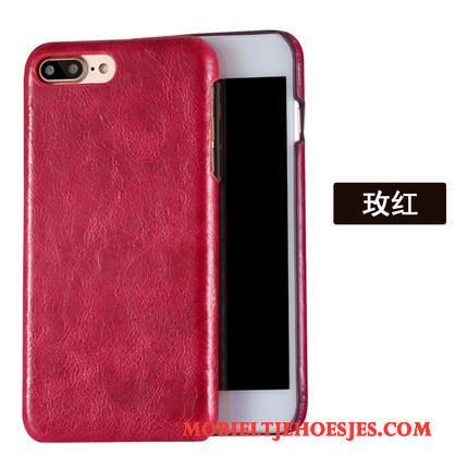 Huawei Nova Anti-fall Vintage Rood Bescherming Hoesje Telefoon Hard Luxe