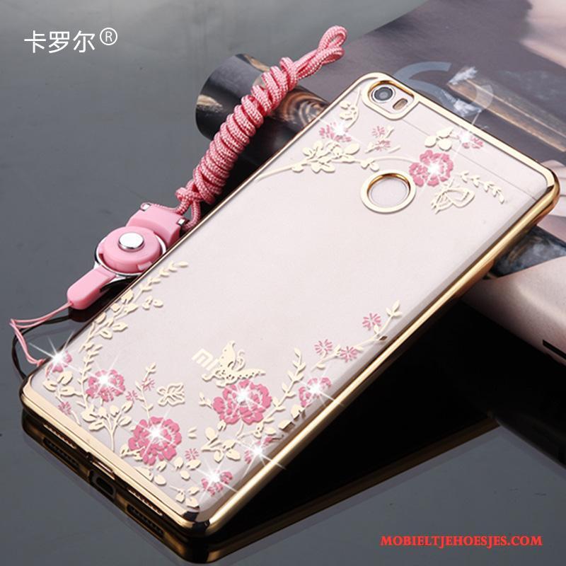 Huawei Nova Goud All Inclusive Siliconen Anti-fall Hoesje Telefoon Zacht Hanger