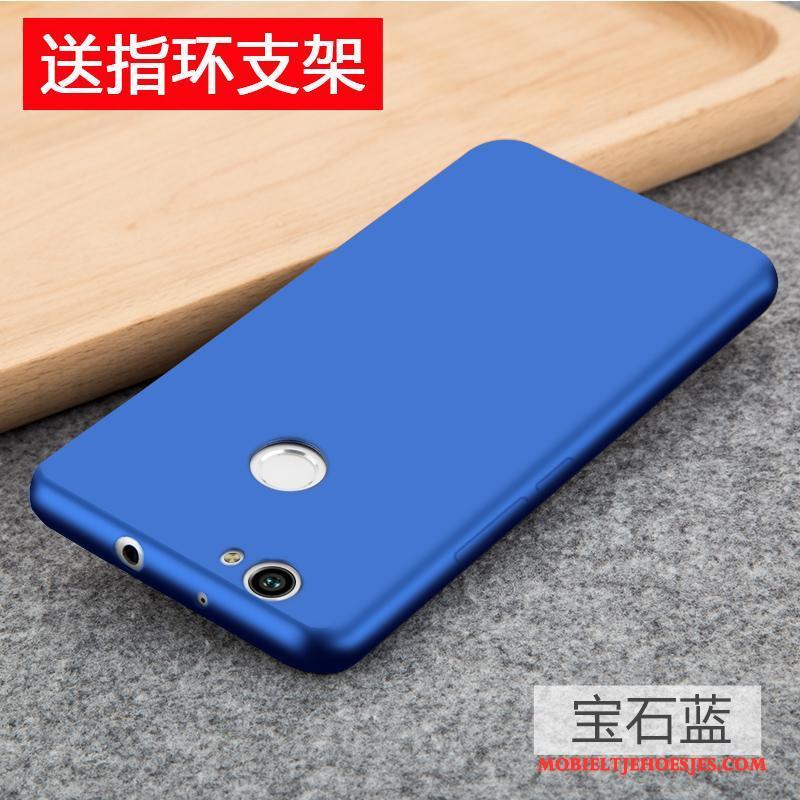 Huawei Nova Hoesje Hoes Schrobben Anti-fall Dun Roze Siliconen Bescherming