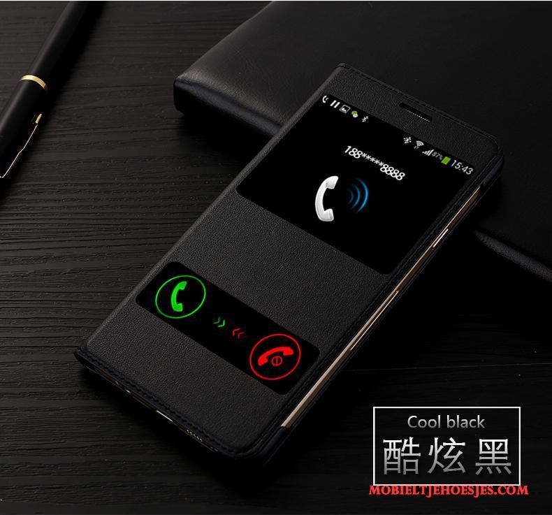 Huawei Nova Hoesje Telefoon Roze Folio Trend Bescherming Leren Etui