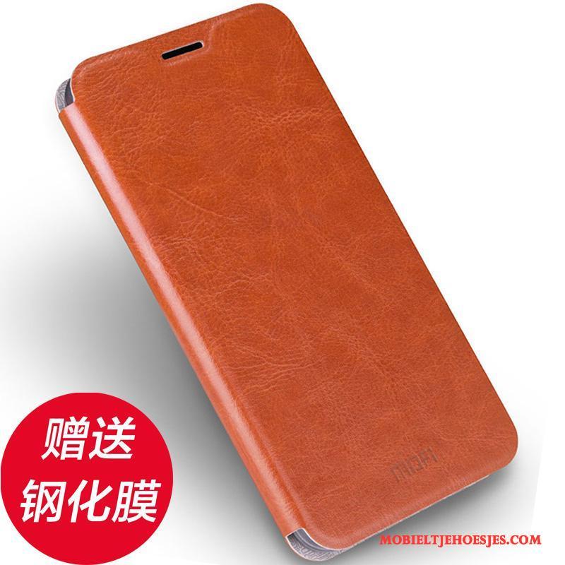 Huawei Nova Leren Etui Clamshell Anti-fall Mobiele Telefoon Hoesje Telefoon Rood Bescherming