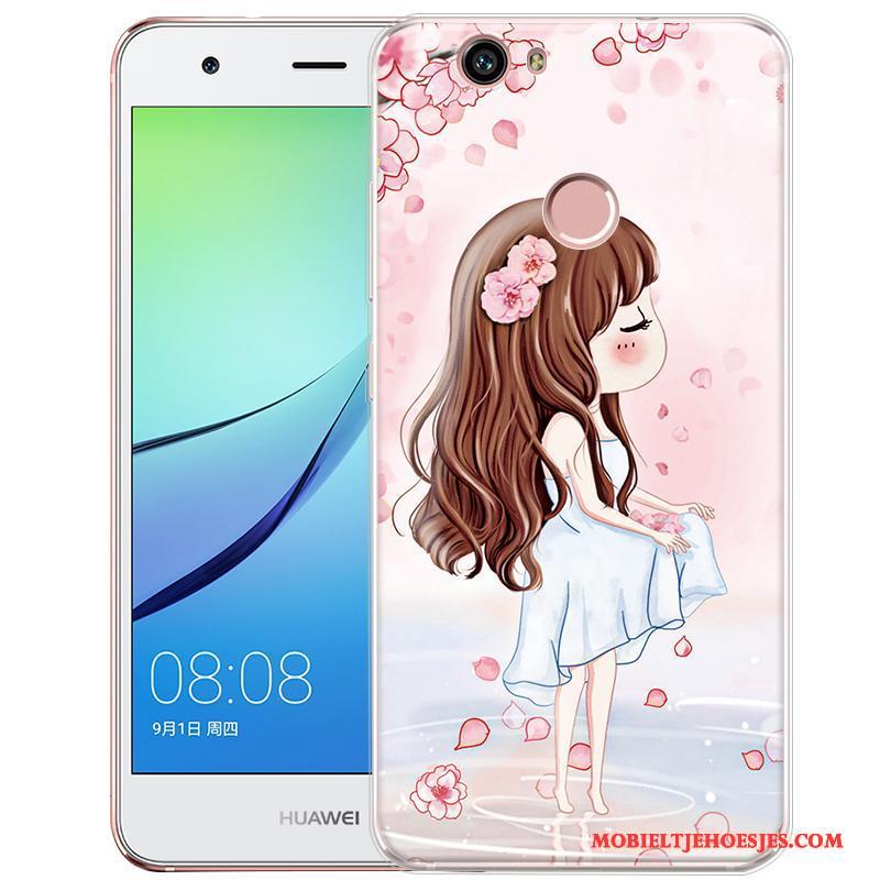 Huawei Nova Roze Zacht Mobiele Telefoon Reliëf Hoes Bescherming Hoesje