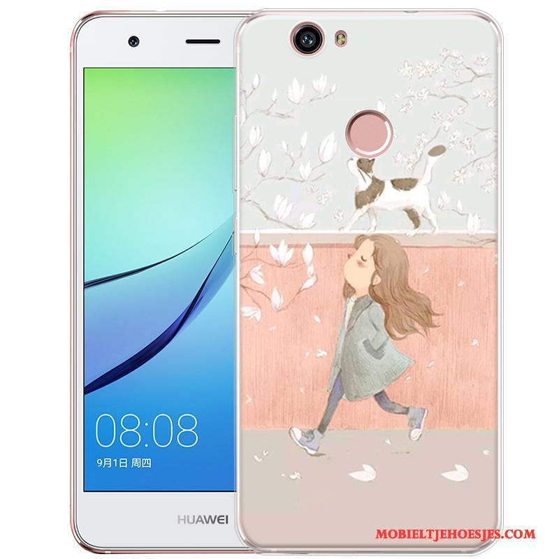 Huawei Nova Roze Zacht Mobiele Telefoon Reliëf Hoes Bescherming Hoesje