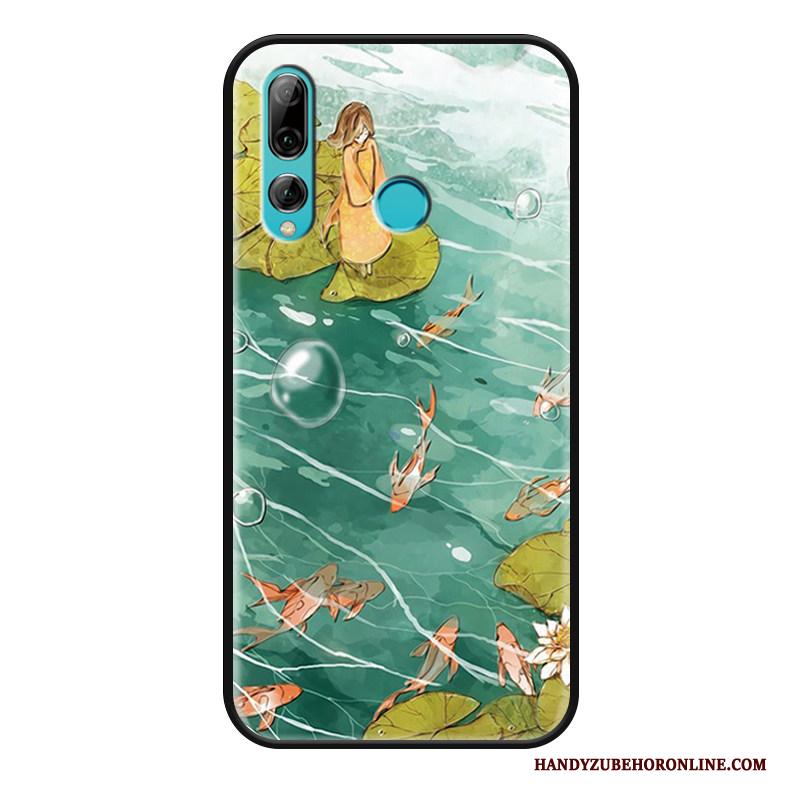 Huawei P Smart+ 2019 Hoes Hoesje Telefoon Persoonlijk Bescherming Wit Vintage Anti-fall