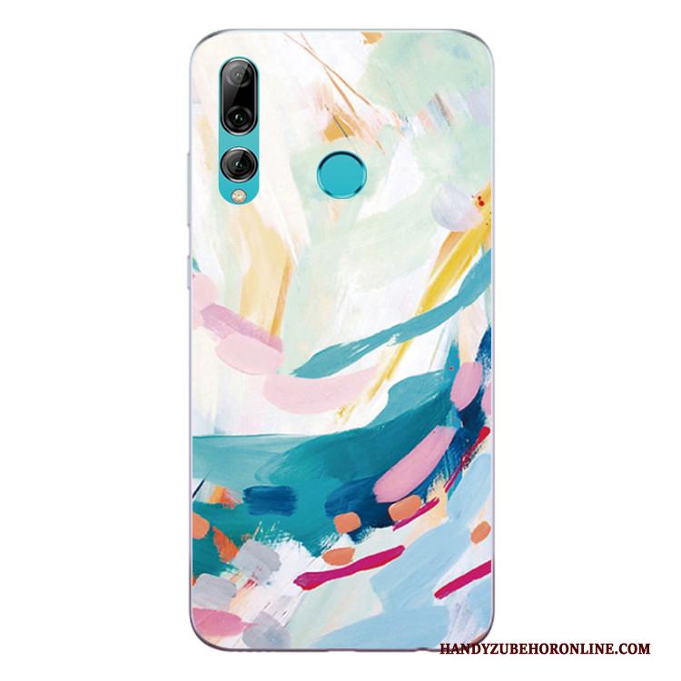 Huawei P Smart+ 2019 Hoesje Abstract Kleur Telefoon Scheppend All Inclusive Siliconen