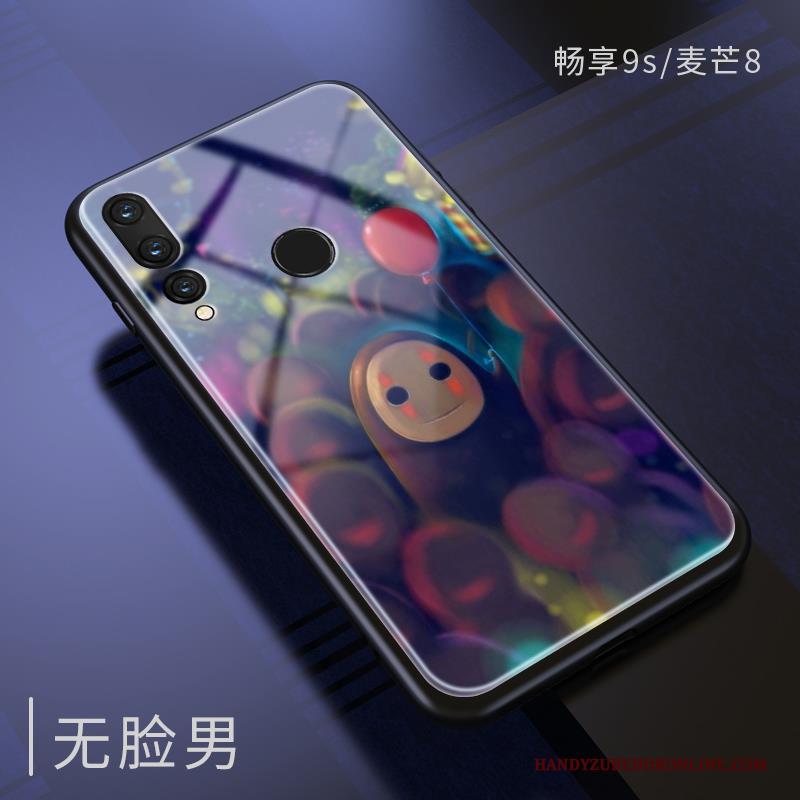 Huawei P Smart+ 2019 Hoesje Siliconen Bescherming Glas Groen Mooie Spiegel Trendy Merk