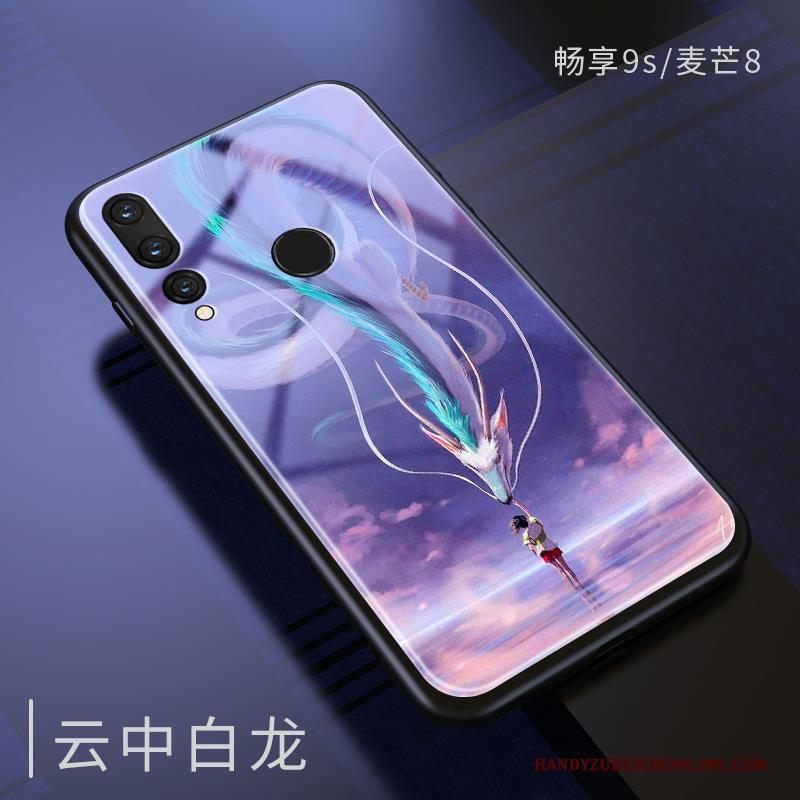 Huawei P Smart+ 2019 Hoesje Siliconen Bescherming Glas Groen Mooie Spiegel Trendy Merk