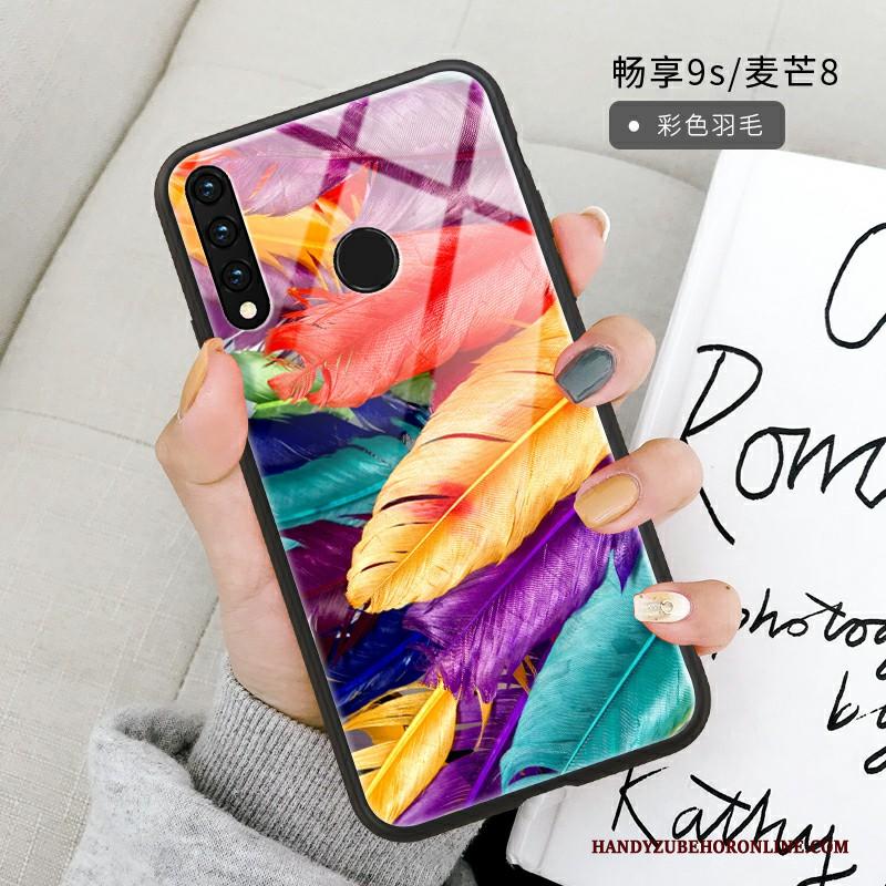 Huawei P Smart+ 2019 Hoesje Zacht Hoes Abstract Skärmskydd Veer Glas Kunst