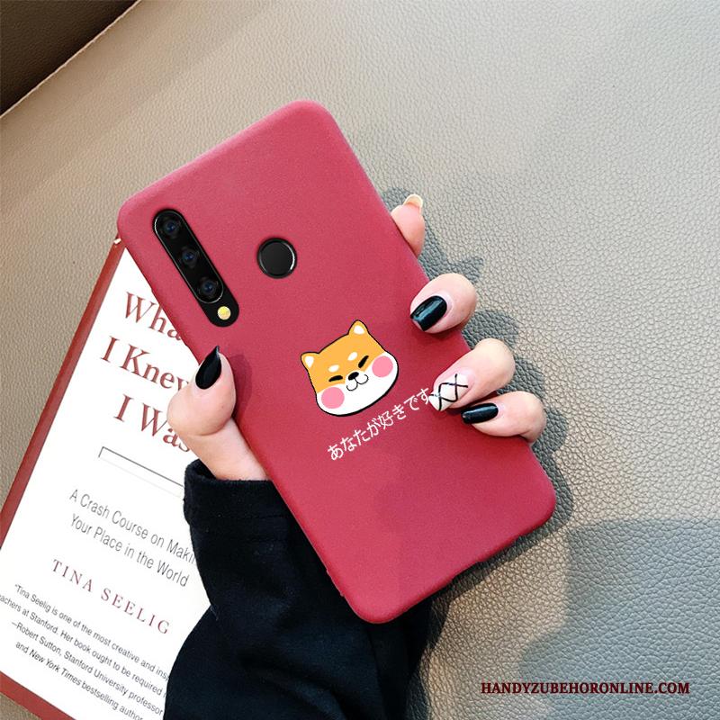 Huawei P Smart+ 2019 Siliconen Bescherming Patroon Hoesje Telefoon Rood All Inclusive Anti-fall