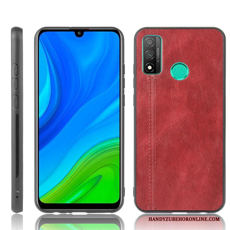 Huawei P Smart 2020 Bescherming Hard All Inclusive Hoesje Zwart Leer Telefoon