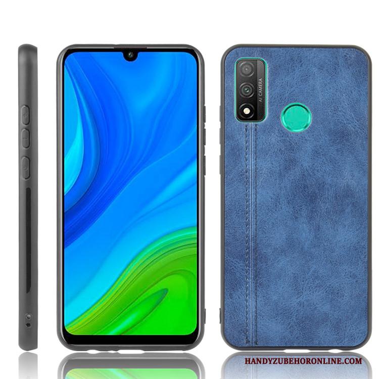 Huawei P Smart 2020 Bescherming Hard All Inclusive Hoesje Zwart Leer Telefoon