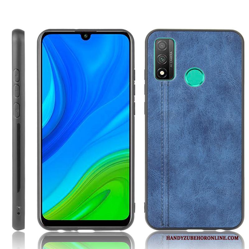 Huawei P Smart 2020 Leer Hard Patroon Koe Hoes Bescherming Hoesje