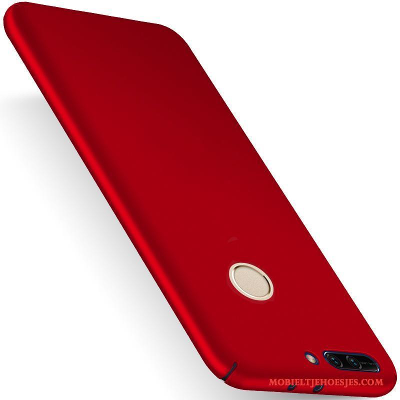 Huawei P Smart All Inclusive Nieuw Anti-fall Schrobben Goud Hoesje Telefoon Rood