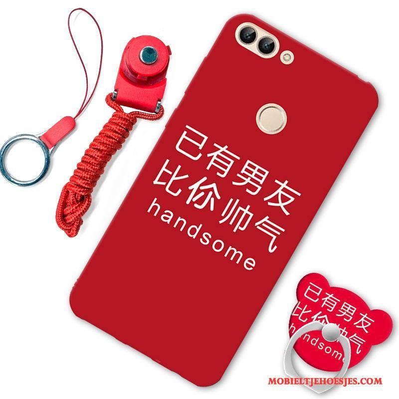Huawei P Smart All Inclusive Siliconen Hoesje Telefoon Zwart Zacht Anti-fall Trend