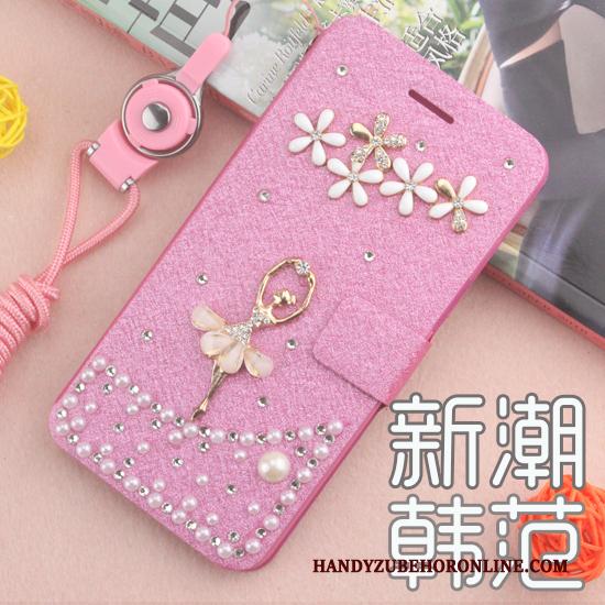 Huawei P Smart+ Bescherming Hoesje Folio Rood Telefoon Mobiele Telefoon Leren Etui