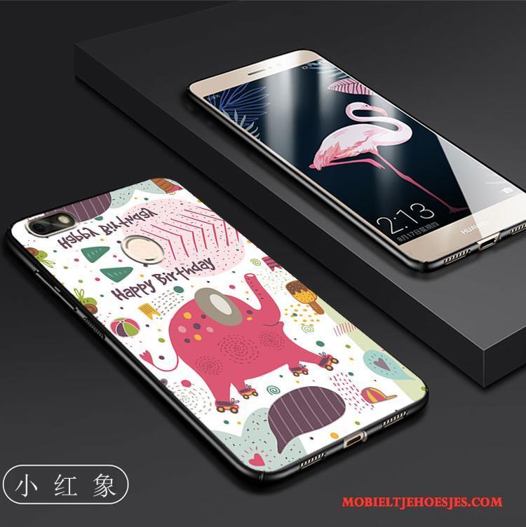 Huawei P Smart Bescherming Trend Hoes Hoesje Telefoon Siliconen Zacht Kleur