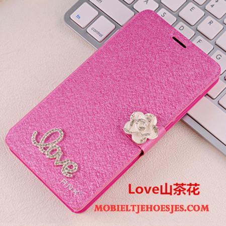 Huawei P Smart Clamshell Hoes Bescherming Hoesje Telefoon Leren Etui Lichtblauw Anti-fall