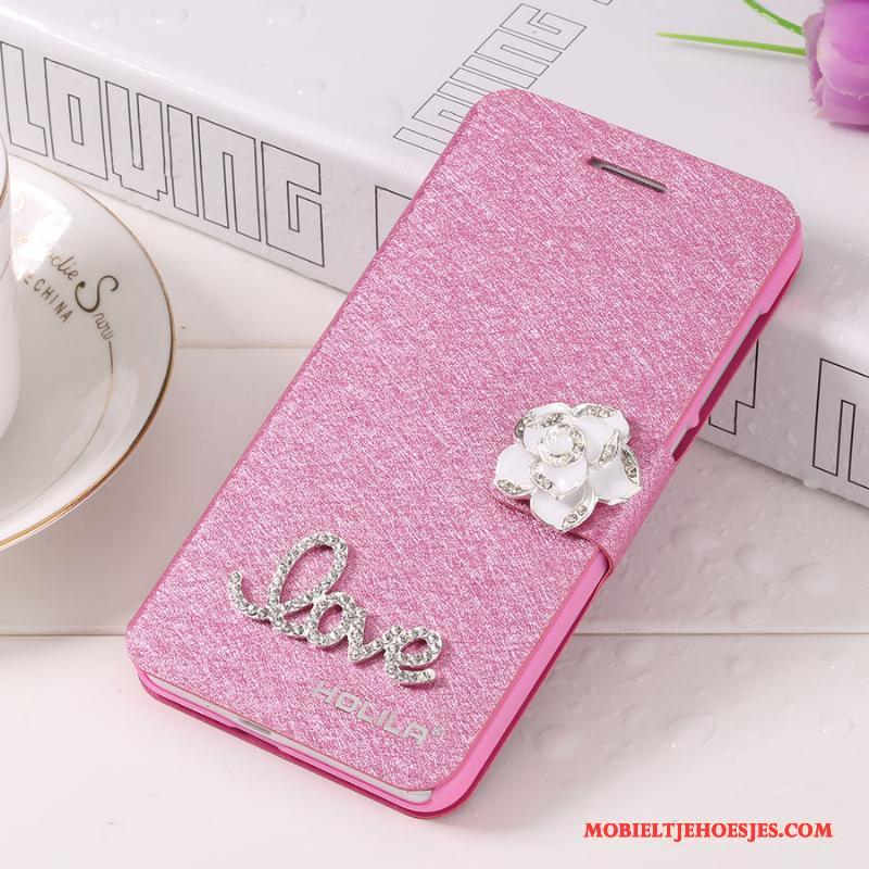 Huawei P Smart Hoes Hoesje Telefoon Folio Leren Etui Anti-fall Lichtblauw Bescherming