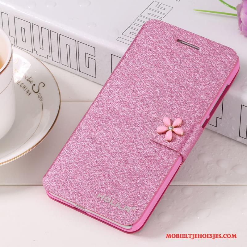 Huawei P Smart Hoes Hoesje Telefoon Folio Leren Etui Anti-fall Lichtblauw Bescherming