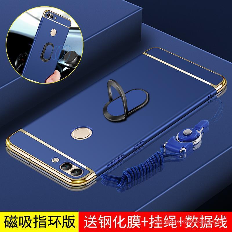 Huawei P Smart Hoes Magnetisch Anti-fall Scheppend Hoesje Telefoon Hard Roze