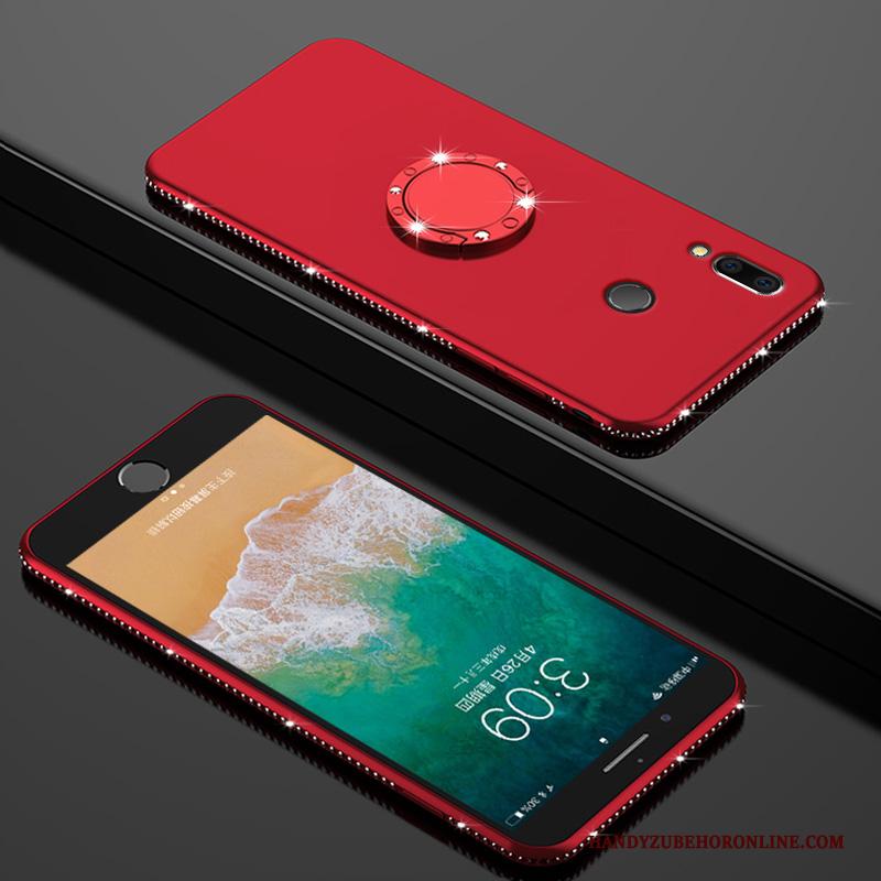 Huawei P Smart+ Hoes Purper Siliconen Zacht Dun Hoesje Telefoon Bescherming