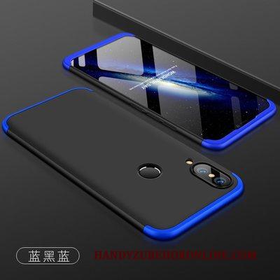 Huawei P Smart+ Hoesje Blauw Hoes All Inclusive Scheppend Schrobben Jeugd Anti-fall